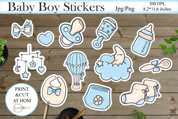 Download Baby Shower Printable Stickers Design - Design Collection
