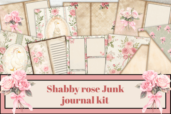 Download Shabby Rose Junk Journal Kit, - Premium Resources
