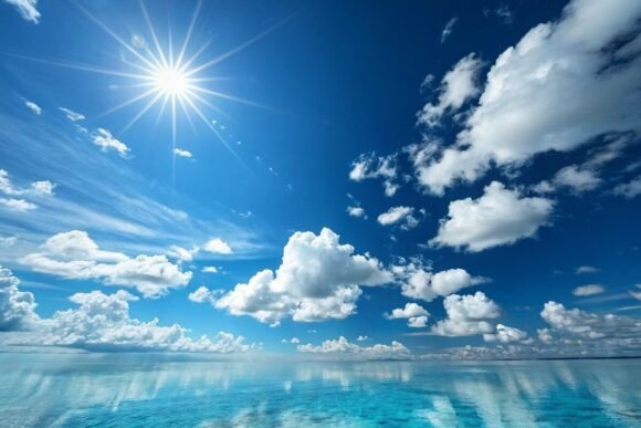 Download Sky and Sun Background Design - Design Collection