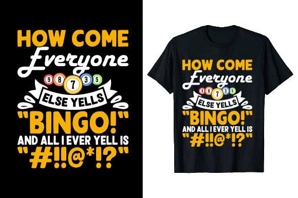 Download Casino Vintage Bingo T-shirt Design - Design Collection