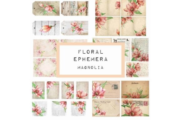 Download Ephemera for Junk Journal - Magnolia - Premium Resources
