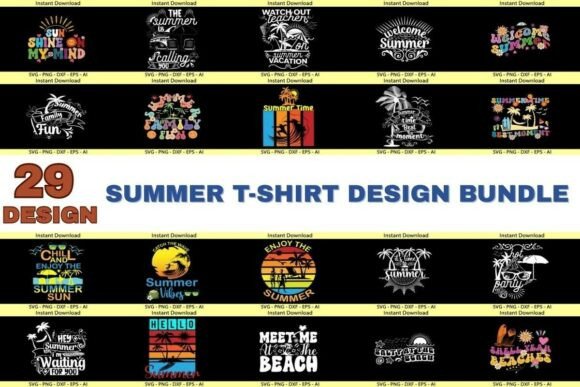 Download Amazing Summer T-Shirt Design Bundle - Premium Resources