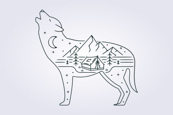 Download Abstract Adventure Camp Illustration - Illustration Collection