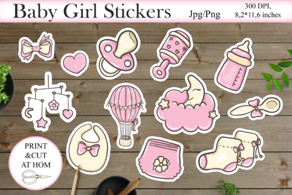 Download Baby Shower Printable Stickers Design - Design Collection